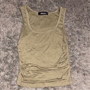 Olivaceous Khaki Tank Top